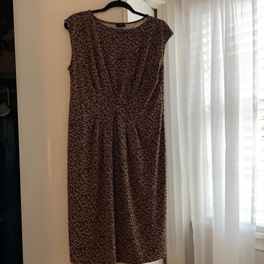 Talbots leopard dress